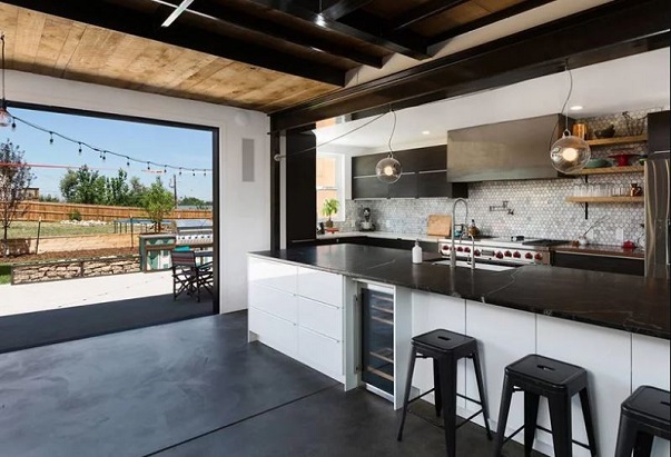 Black Container Kitchen